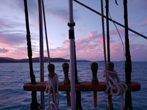 Sunset off Airlie Beach