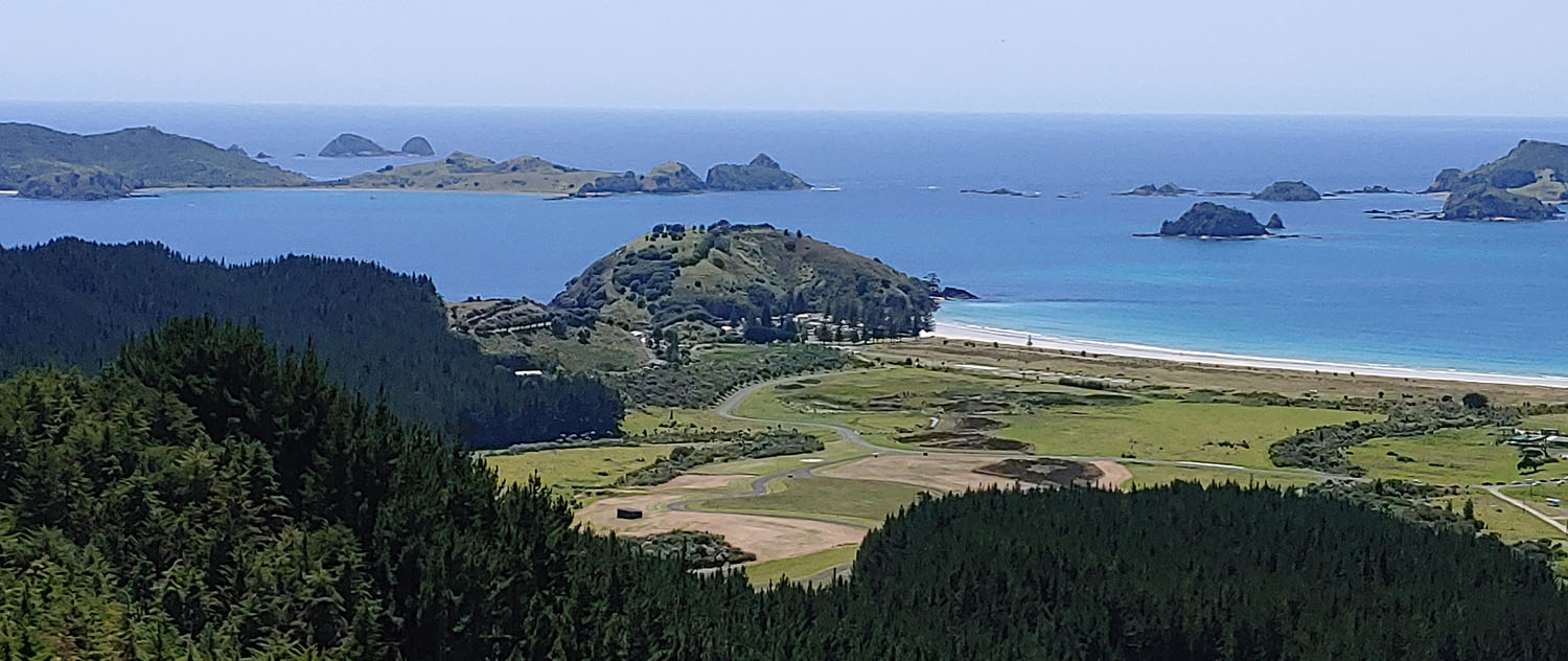 View of the coast in New Zealand