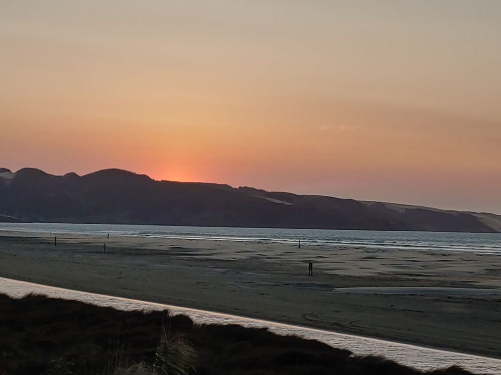 sunset at Ahipara